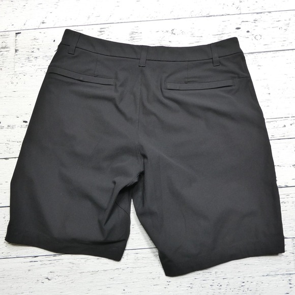 Lululemon Shorts Mens 31 Black Commission Chino Golf ABC Performance Stretch - Picture 7 of 7
